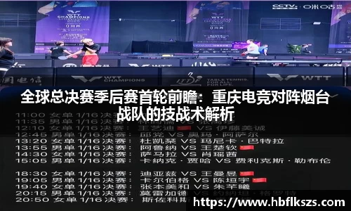 全球总决赛季后赛首轮前瞻：重庆电竞对阵烟台战队的技战术解析
